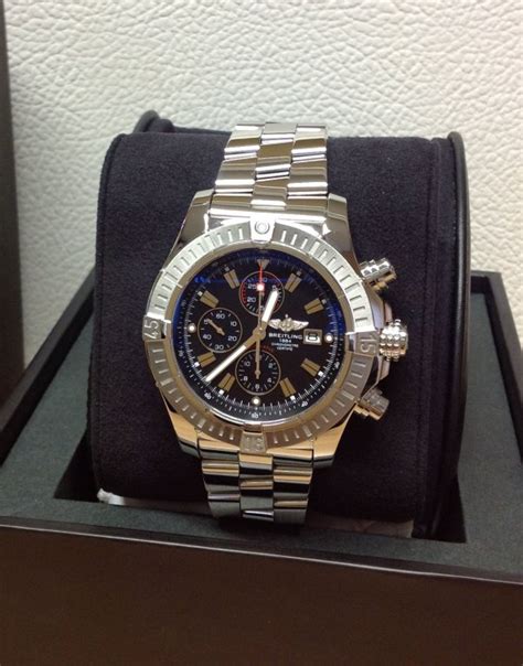 breitling super avenger black baton dial|Breitling Super Avenger .